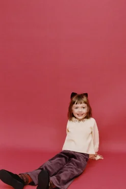 Niños ZARA 1½ - 6 Años·Pantalones<PANTALÓN WIDE LEG VELVET