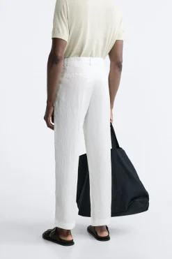 Hot PANTALON 100% LINO Hombre Pantalones