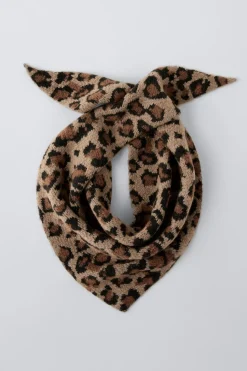 Niños ZARA 1½ - 6 Años·Accesorios|6 - 14 Años·Accesorios<PAÑOLETA PUNTO ANIMAL PRINT