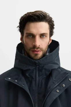 Sale PARKA TÉCNICA CUELLO DESMONTABLE Hombre Cazadoras|Abrigos / Gabardinas