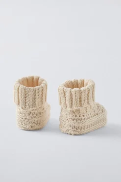 Niños ZARA 0 - 6 Meses·Patucos|6 - 18 Meses·Zapatos<PATUCO ALGODÓN