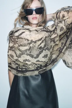 Hot PAÑUELO MODAL SEDA ESTAMPADO ANIMAL Mujer Accesorios / Bisuteria