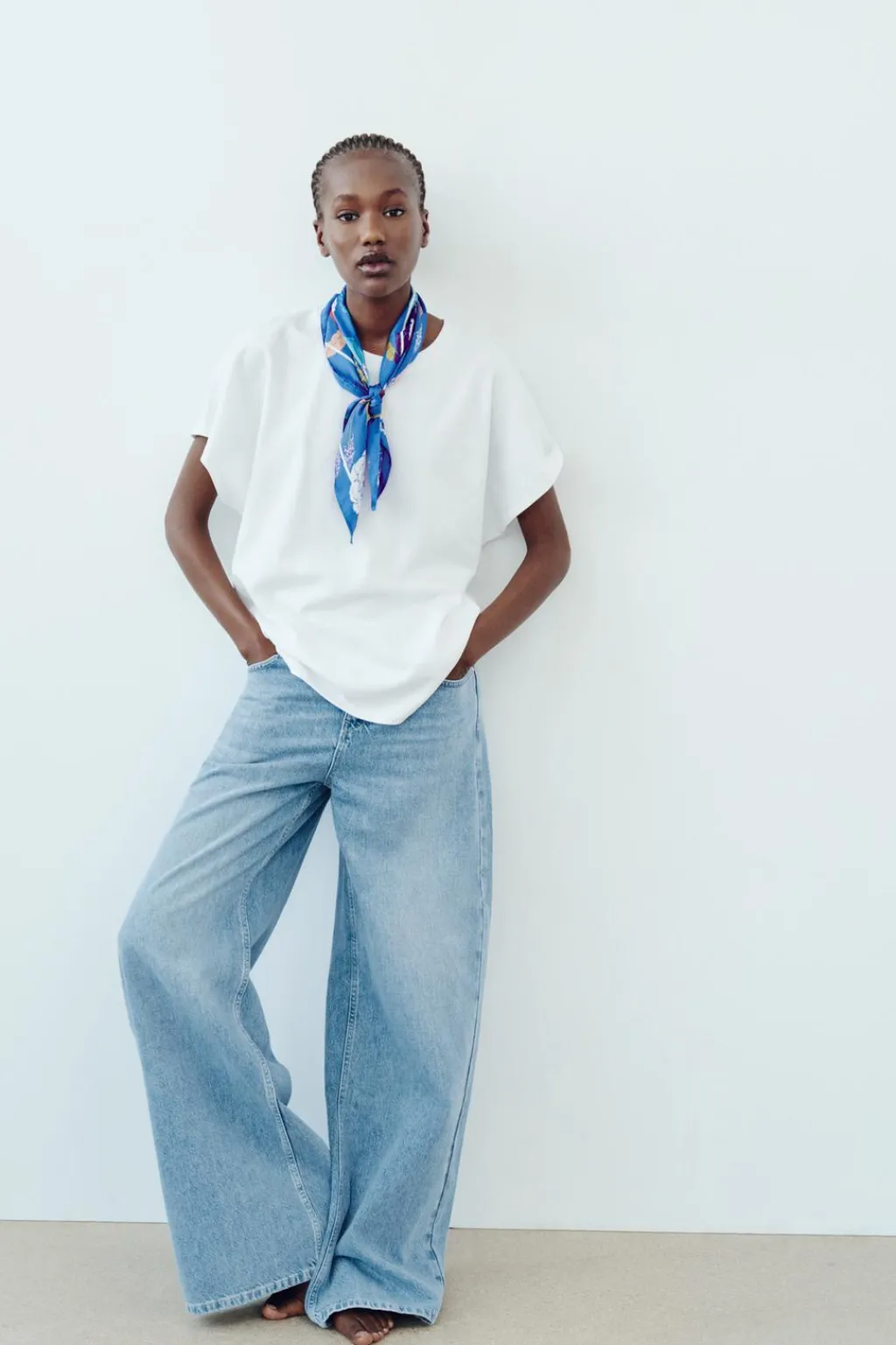 New PAÑUELO SATINADO ESTAMPADO Mujer Accesorios / Bisuteria