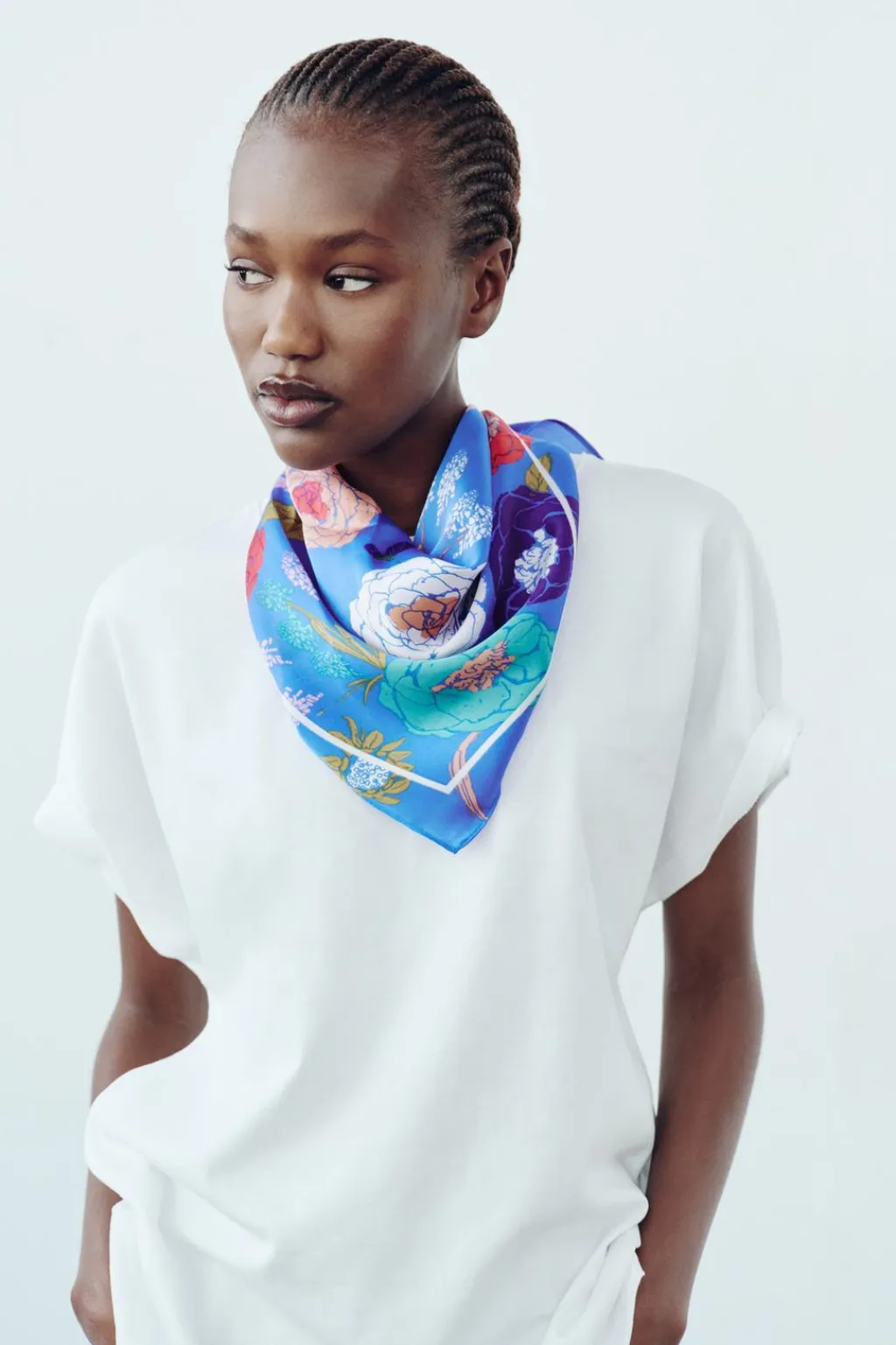 New PAÑUELO SATINADO ESTAMPADO Mujer Accesorios / Bisuteria