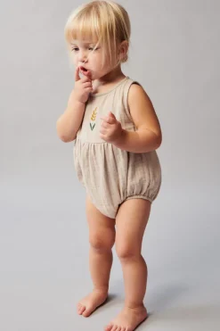 Niños ZARA 6 - 18 Meses·Vestidos / Monos<PELELE BAMBULA BORDADO