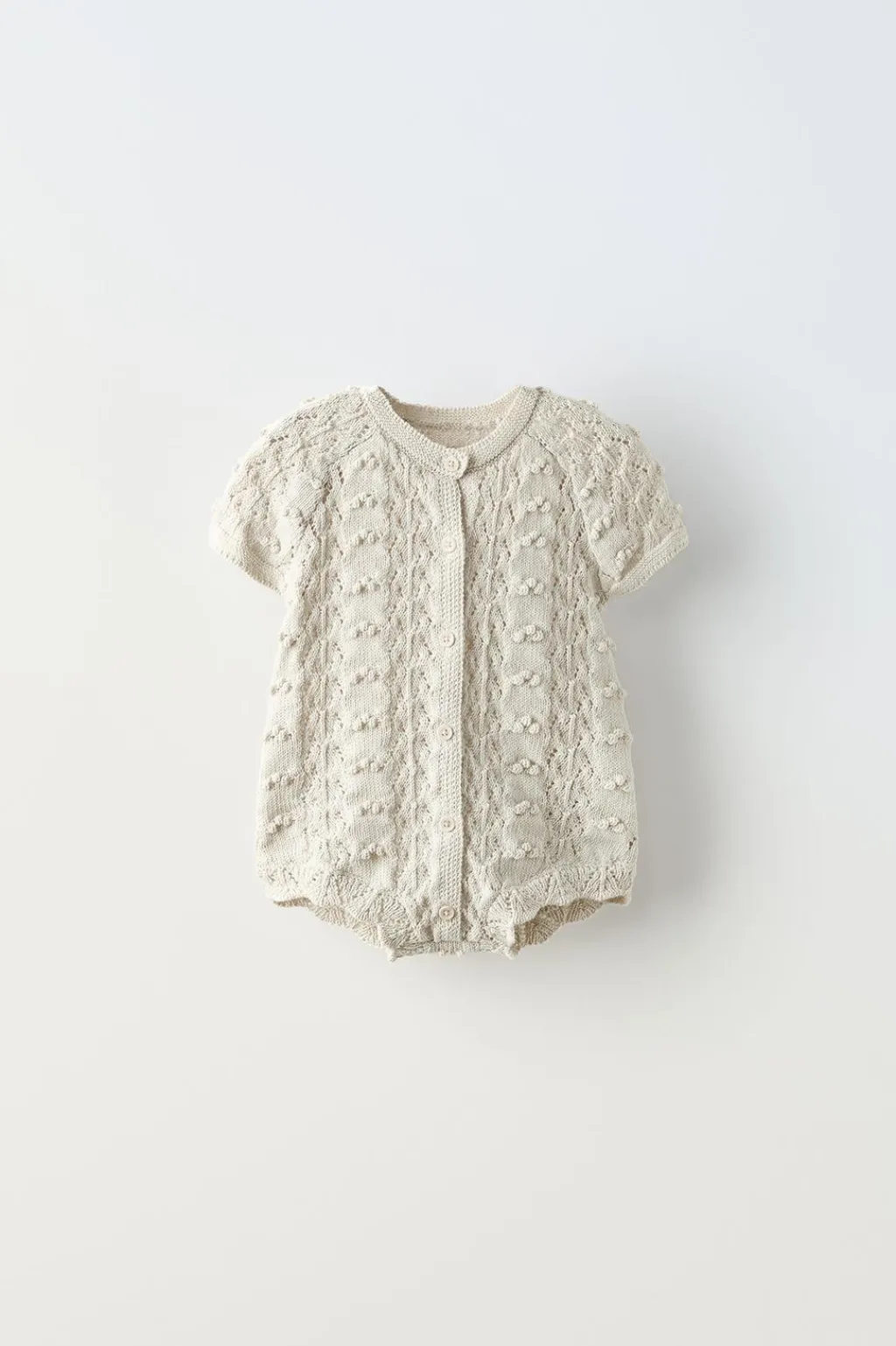 Niños ZARA 0 - 6 Meses·Punto|6 - 18 Meses·Conjuntos<PELELE PUNTO CALADO