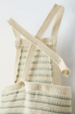 Niños ZARA 0 - 6 Meses·Punto|6 - 18 Meses·Punto<PELELE PUNTO RAYAS BOTONES