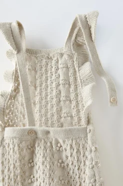 Niños ZARA 0 - 6 Meses·Punto|6 - 18 Meses·Conjuntos<PELELE PUNTO VOLANTES