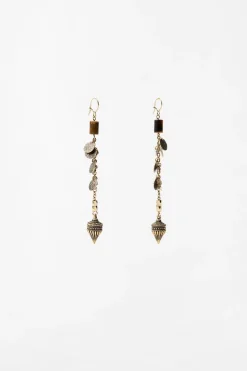 Hot PENDIENTES LARGOS CHARM PIEDRA Mujer Accesorios / Bisuteria