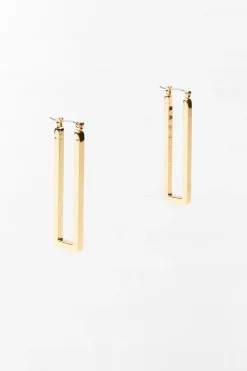 Clearance PENDIENTES LARGOS RECTANGULARES Mujer Accesorios / Bisuteria