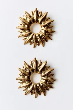 Hot PENDIENTES METÁLICOS SOL Mujer Accesorios / Bisuteria