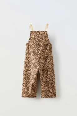 Niños ZARA 1½ - 6 Años·Vestidos / Petos|1½ - 6 Años·Pantalones<PETO ANIMAL PRINT LAZOS