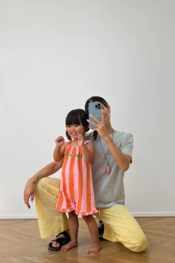 Niños ZARA 6 - 18 Meses·Vestidos / Monos<PETO CORTO RAYAS