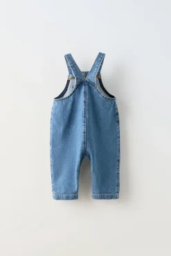 Niños ZARA 6 - 18 Meses·Vestidos / Monos<PETO DENIM BOLSILLO