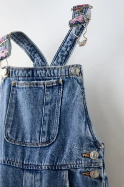 Niños ZARA 1½ - 6 Años·Vestidos / Petos|1½ - 6 Años·Pantalones<PETO DENIM BORDADOS