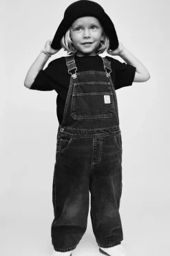 Niños ZARA 1½ - 6 Años·Vestidos / Petos|1½ - 6 Años·Pantalones<PETO DENIM ETIQUETA