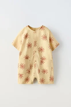 Niños ZARA 1½ - 6 Años·Faldas / Bermudas|1½ - 6 Años·Pantalones / Leggings<PETO ESTAMPADO SOLES