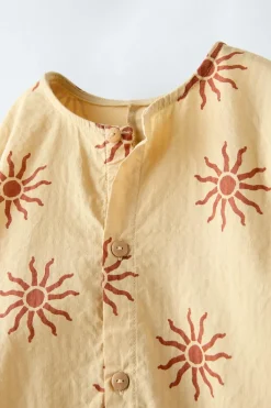 Niños ZARA 1½ - 6 Años·Faldas / Bermudas|1½ - 6 Años·Pantalones / Leggings<PETO ESTAMPADO SOLES