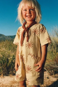 Niños ZARA 1½ - 6 Años·Faldas / Bermudas|1½ - 6 Años·Pantalones / Leggings<PETO ESTAMPADO SOLES