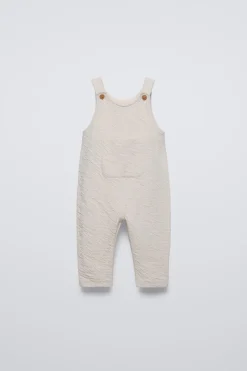 Niños ZARA 6 - 18 Meses·Vestidos / Monos<PETO ESTRUCTURA BOLSILLO