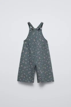 Niños ZARA 6 - 18 Meses·Vestidos / Monos<PETO FELPA FLORES