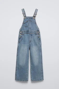 Niños ZARA 6 - 14 Años·Vestidos / Monos<PETO LARGO DENIM