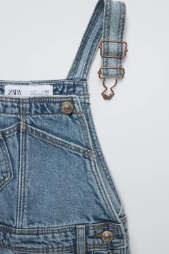 Niños ZARA 6 - 14 Años·Vestidos / Monos<PETO LARGO DENIM