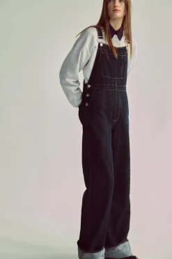 Best PETO LARGO DENIM TRF Mujer Vestidos