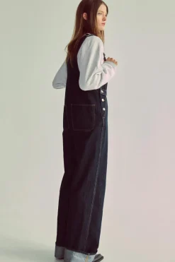 Best PETO LARGO DENIM TRF Mujer Vestidos