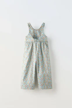 Niños ZARA 1½ - 6 Años·Vestidos / Petos|1½ - 6 Años·Pantalones<PETO LARGO FLORES