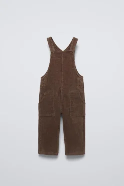 Niños ZARA 1½ - 6 Años·Vestidos / Petos|1½ - 6 Años·Pantalones<PETO LARGO PANA