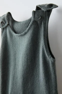 Niños ZARA 0 - 6 Meses·Punto|0 - 6 Meses·Básicos<PETO PUNTO ALGODÓN SEDA BOLSILLOS