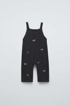 Niños ZARA 6 - 18 Meses·Conjuntos|6 - 18 Meses·Punto<PETO PUNTO FLORES BORDADAS