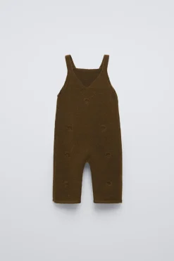 Niños ZARA 6 - 18 Meses·Conjuntos|6 - 18 Meses·Punto<PETO PUNTO FLORES BORDADAS