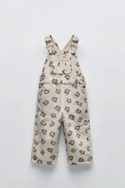 Niños ZARA 1½ - 6 Años·Vestidos / Petos|1½ - 6 Años·Pantalones<PETO SARGA ANIMAL PRINT