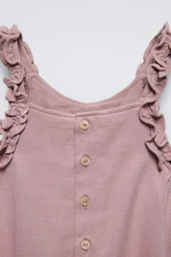 Niños ZARA 6 - 18 Meses·Vestidos / Monos<PETO SARGA VOLANTES