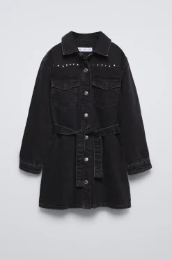 Niños ZARA 6 - 14 Años·Vestidos / Monos<PICHI DENIM TACHAS