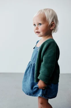 Niños ZARA 6 - 18 Meses·Conjuntos|6 - 18 Meses·Vestidos / Monos<PICHI DENIM VOLANTES