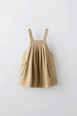 Niños ZARA 1½ - 6 Años·Vestidos / Petos|6 - 18 Meses·Vestidos / Monos<PICHI FLUIDO BOLSILLOS