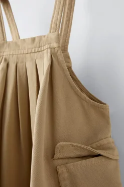 Niños ZARA 1½ - 6 Años·Vestidos / Petos|6 - 18 Meses·Vestidos / Monos<PICHI FLUIDO BOLSILLOS