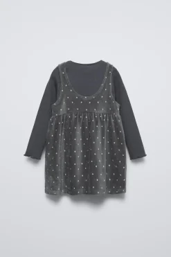 Niños ZARA 1½ - 6 Años·Vestidos / Petos<PICHI MICROPANA COMBINADO CAMISETA RIB