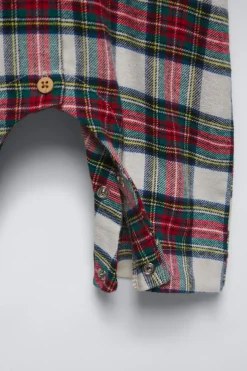 Niños ZARA 6 - 18 Meses·Ropa Interior / Pijamas|Accesorios / Zapatos / 0 - 14 Años<PIJAMA ENTERO FRANELA CUADROS