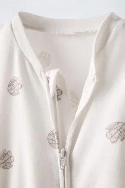 Niños ZARA 0 - 6 Meses·Ropa Interior / Pijamas|6 - 18 Meses·Ropa Interior / Pijamas<PIJAMA ENTERO PIE CONVERTIBLE CONEJITOS