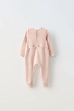 Niños ZARA 0 - 6 Meses·Ropa Interior / Pijamas|0 - 6 Meses·Homewear<PIJAMA ENTERO PIE CONVERTIBLE