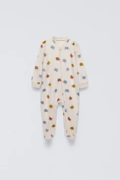 Niños ZARA 1½ - 6 Años·Pijamas|1½ - 6 Años·Pijamas<PIJAMA ENTERO VELOUR PERROS