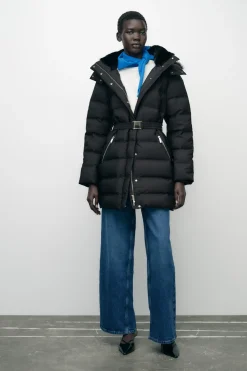 Online PLUMÍFERO CINTURÓN CAPUCHA WATER AND WIND PROTECTION Mujer Abrigos / Anoraks