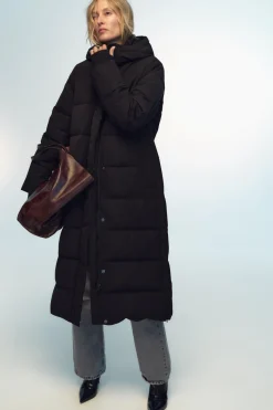 Outlet PLUMÍFERO LARGO CAPUCHA WATER AND WIND PROTECTION Mujer Abrigos / Anoraks