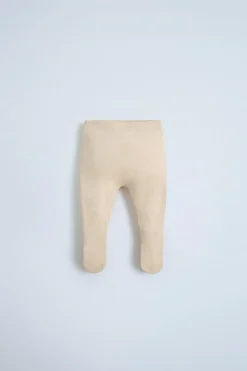 Niños ZARA 0 - 6 Meses·Punto|0 - 6 Meses·Leggings / Polainas<POLAINA PUNTO ALGODÓN SEDA