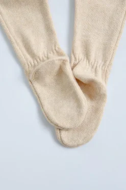 Niños ZARA 0 - 6 Meses·Punto|0 - 6 Meses·Leggings / Polainas<POLAINA PUNTO ALGODÓN SEDA