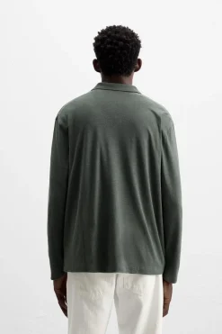 Sale POLO CON LINO Hombre Polos